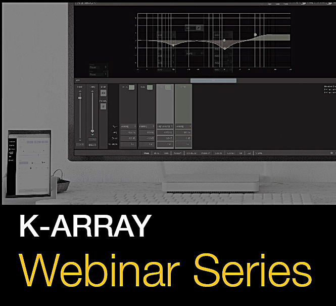 K-array will host free, live sound presentations on a weekly basis.