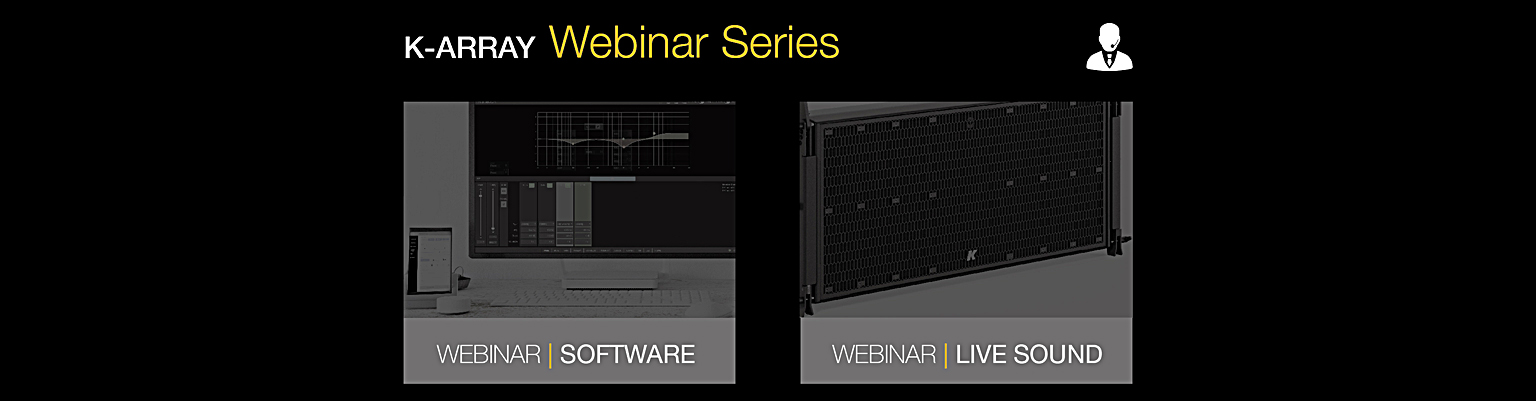 K-array will host free, live sound presentations on a weekly basis.