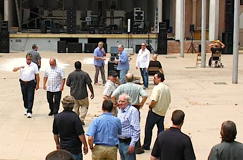 Industry pros check out KV2 products at a recent demo day in New York.
