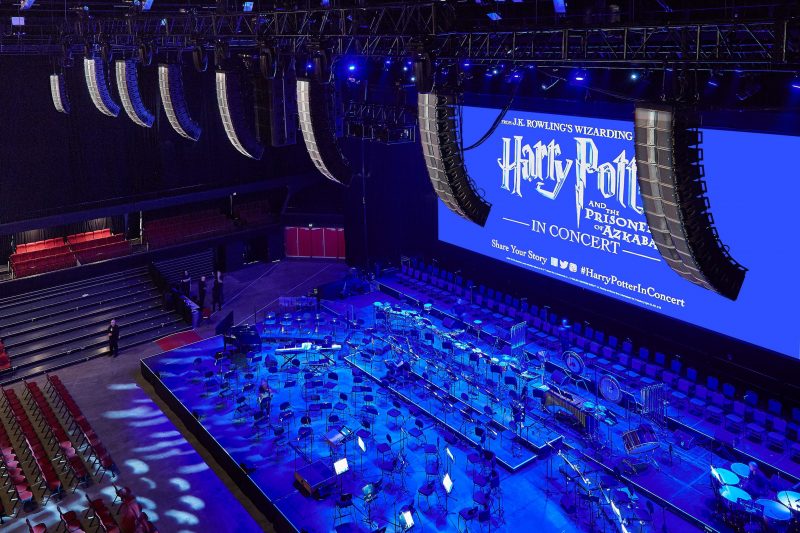 The L-ISA Wide design solution deployed a total of 84 L-Acoustics Kara cabinets in seven hangs of 12 Kara, with two extension speaker groups of 12 Kiva II and two flown subwoofer arrays of four SB28. ASO_Harry_Potter_4.jpg - Adjustments were made to the soundscape using the L-ISA Controller software to address the processor.