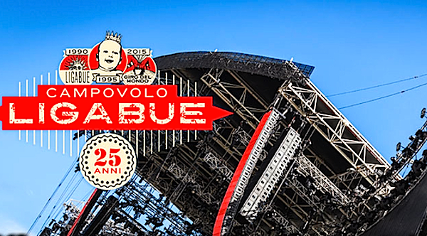 Luciano Ligabue concert setup
