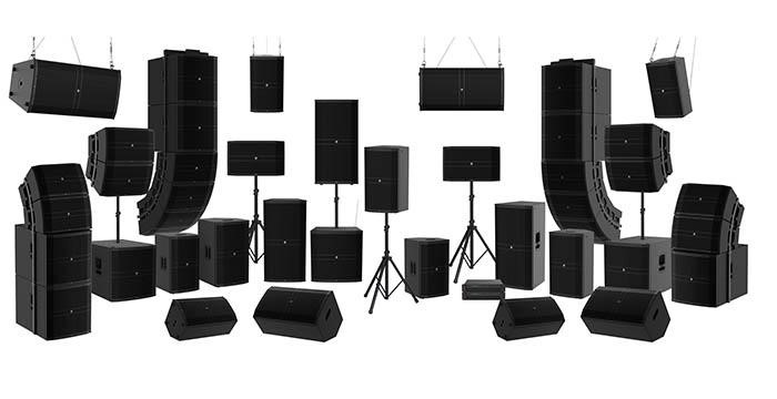 Available in the 1600W 12" DRM212, 1600W 15" DRM215, 2300W 15" 3-Way DRM315, 2000W 12" DRM12A Array, and 2000W 18" DRM18S Subwoofer - plus all models are available in passive boxes.