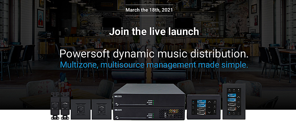 The dynamic routing capability and object-driven signal flow embedded in Powersoft amplifier platforms, such as Mezzo, lets System Integrators scale sources and zones more conveniently and efficiently than ever before.