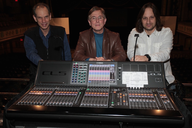 L to R: Roy Clark, Chief Live Sound Engineer; Robert Carvell, Director of Technical Services, Peter Auslan, Production Manager