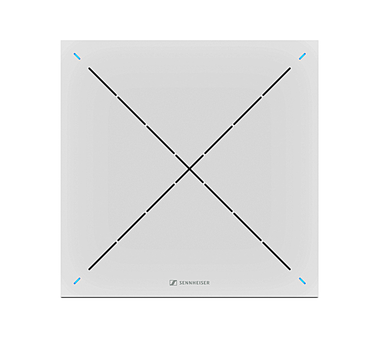 QSC Q-SYS offers a plug-in for Sennheiser’s TeamConnect Ceiling 2 mic