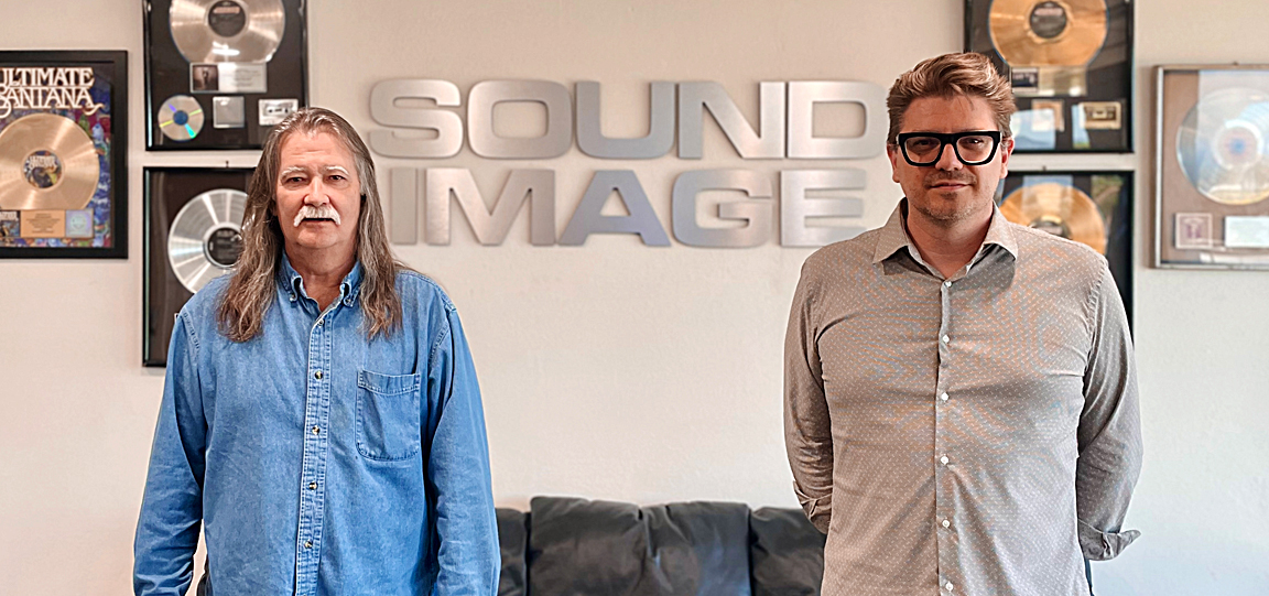 Left to right: Sound Image CEO Dave Shadoan and new company president Jesse Adamson