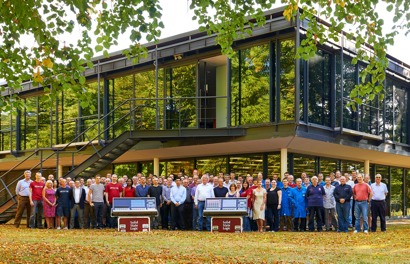 SSL Live Console now shipping; SSL's headquarters staff celebrates the milestone