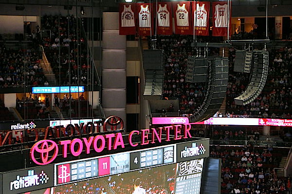New L-Acoustics K2 speakers in Toyota Center