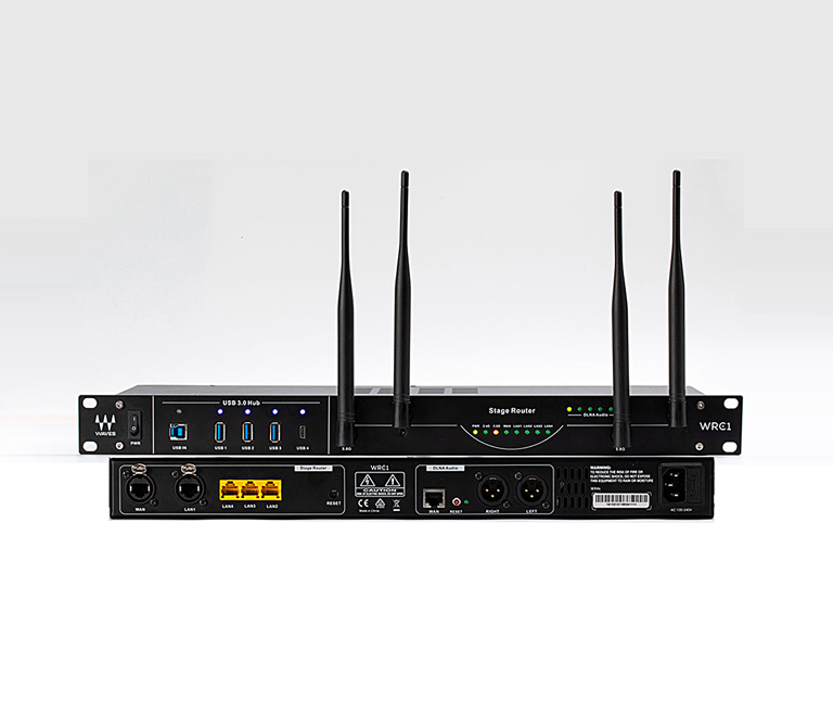 The WRC-1 WiFi Stage Router rack-mountable wireless router is designed specifically for pro audio applications