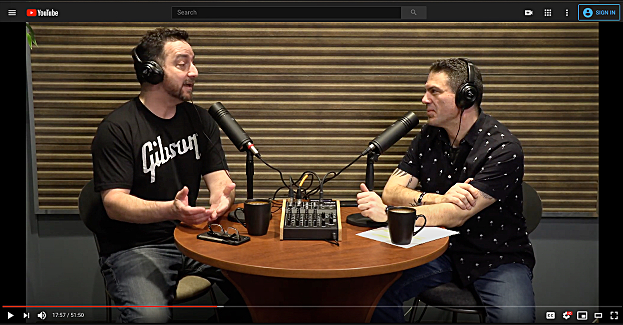 The first episode features speaker designer Todd Michael (right) chatting with host Dave Lawrence